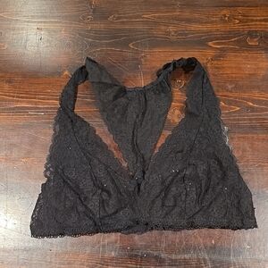 Victoria's Secret Black Lace Bralette (Size Large)